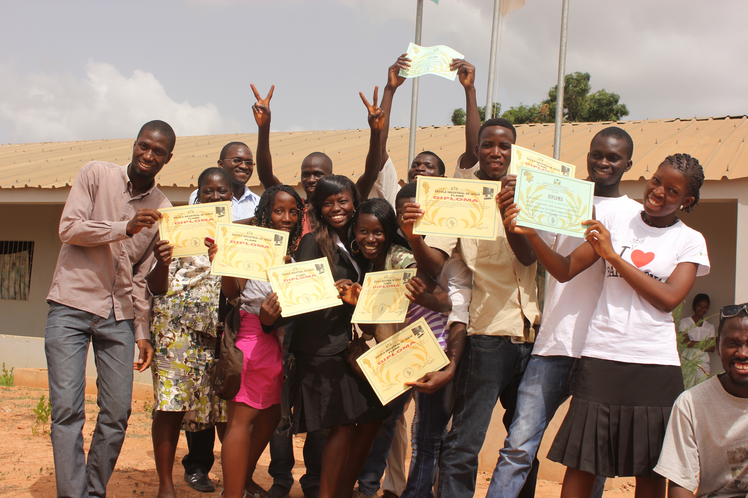 Proud graduates from the WAVS School