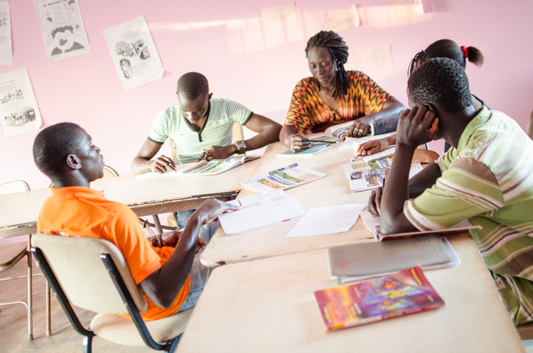 English class at West African Vocational Schools