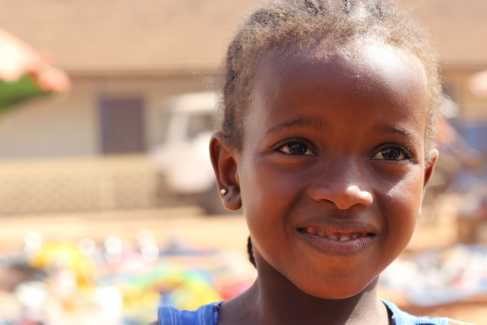 Little girl in Guinea-Bissau