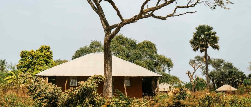 hut in Guinea-Bissau West Africa