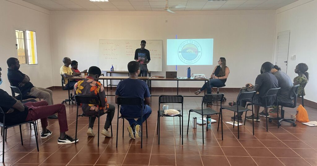 Staff training at the Bissau campus in Guinea Bissau West Africa