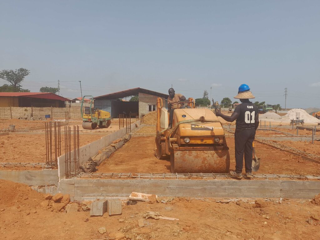 Building a new school building in West Africa