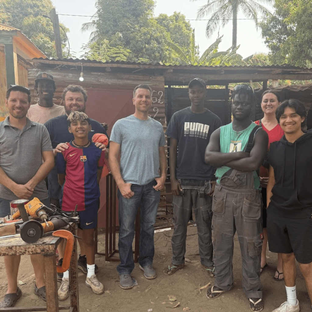 2025 team trip with welding graduates
