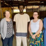 Members of the US embassy in Senegal, visited the school during a trip to Guinea-Bissau. The school recently received a self-help grant from the US embassy to help fund part of the solar panel system that will be installed on the new workshop building.
